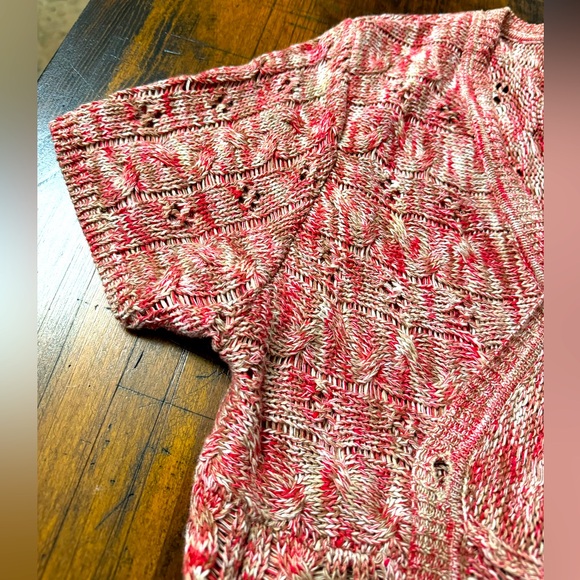 CHICO’S SHORT-SLEEVE LINEN & COTTON KNIT CARDIGAN—Flawless! - Picture 11 of 13